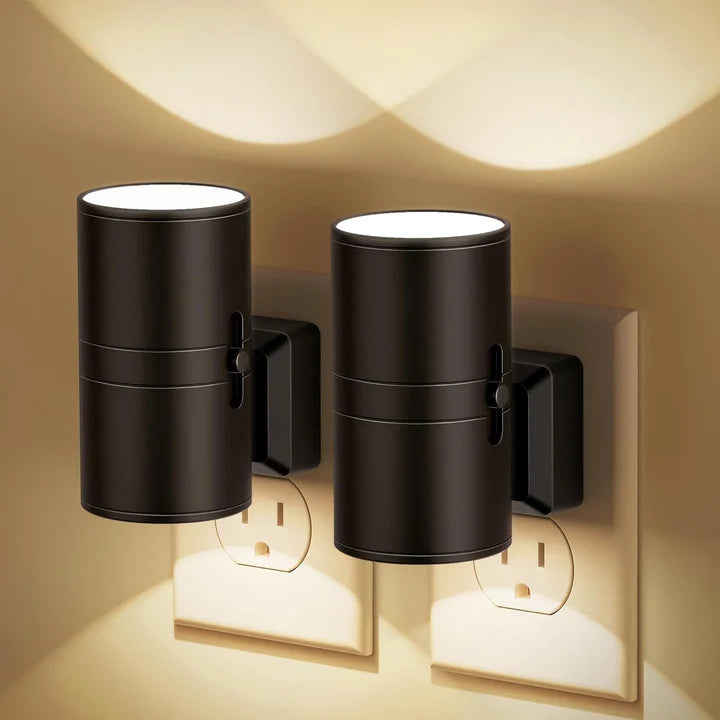 AstraGlow | Dimmable LED Night Light Plug-In - Adjustable Brightness for Bedrooms & Hallways