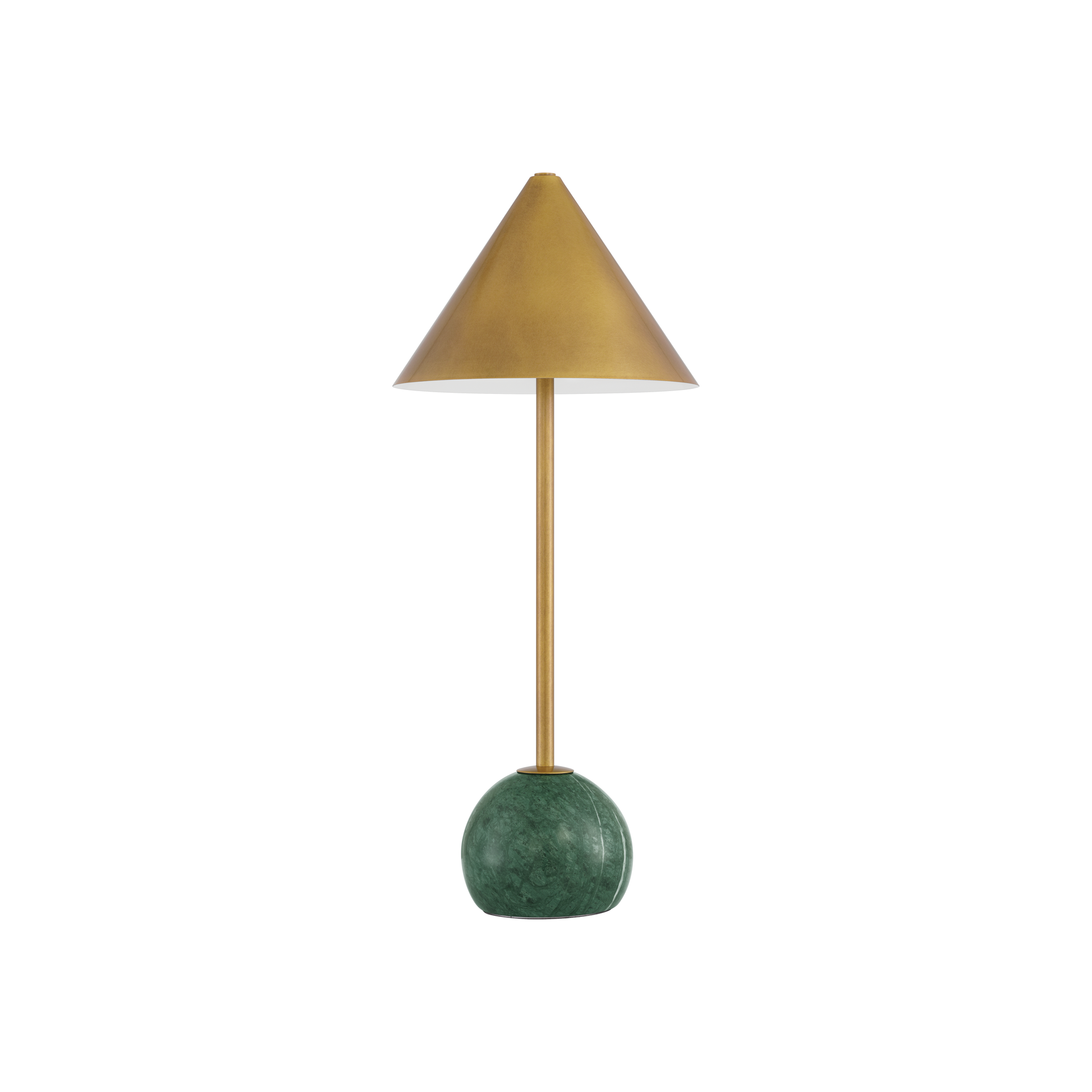 Pioneer Green & Brass Table Lamp