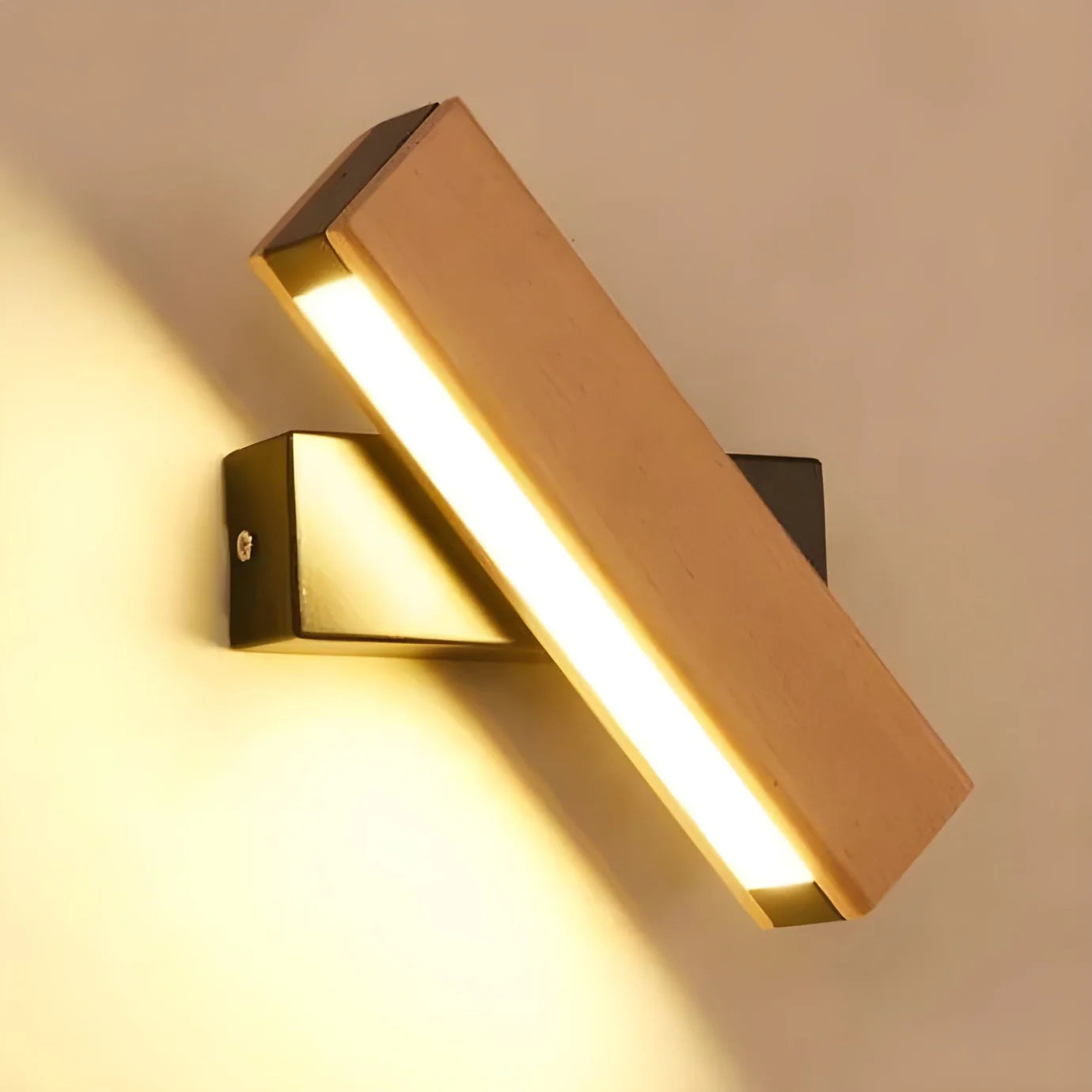 WoodGlow - Minimalistic Wooden Wall Lamp
