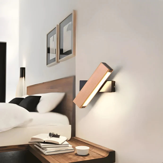 WoodGlow - Minimalistic Wooden Wall Lamp