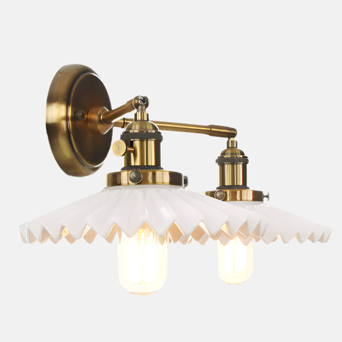 Opulent Glow | Ceramic Double-Head Wall Lamp