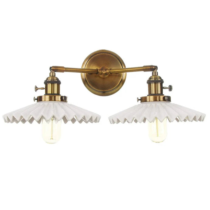 Opulent Glow | Ceramic Double-Head Wall Lamp