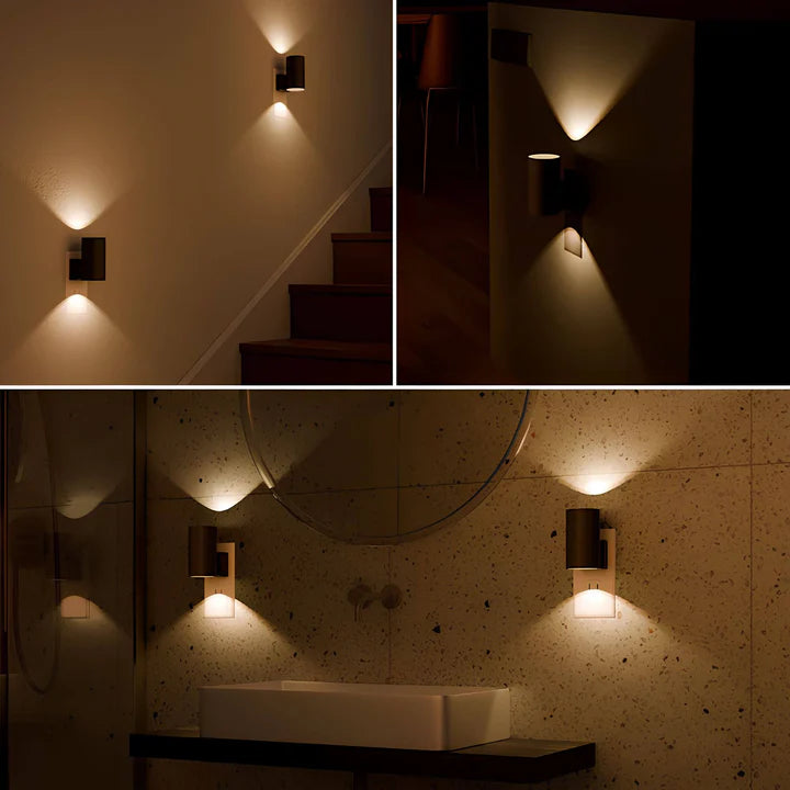 AstraGlow | Dimmable LED Night Light Plug-In - Adjustable Brightness for Bedrooms & Hallways