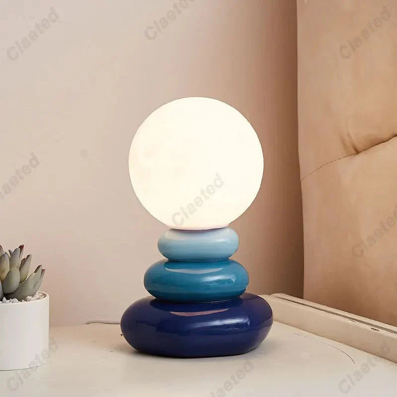 BlueHaven – Stone-Inspired Ceramic Lamp