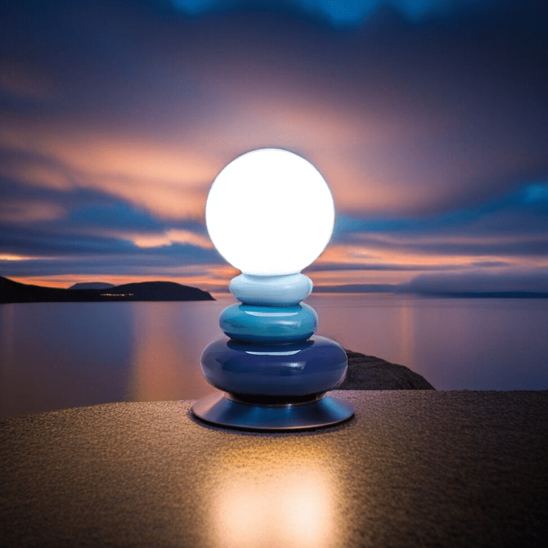 BlueHaven – Stone-Inspired Ceramic Lamp