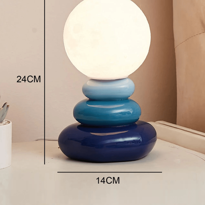 BlueHaven – Stone-Inspired Ceramic Lamp