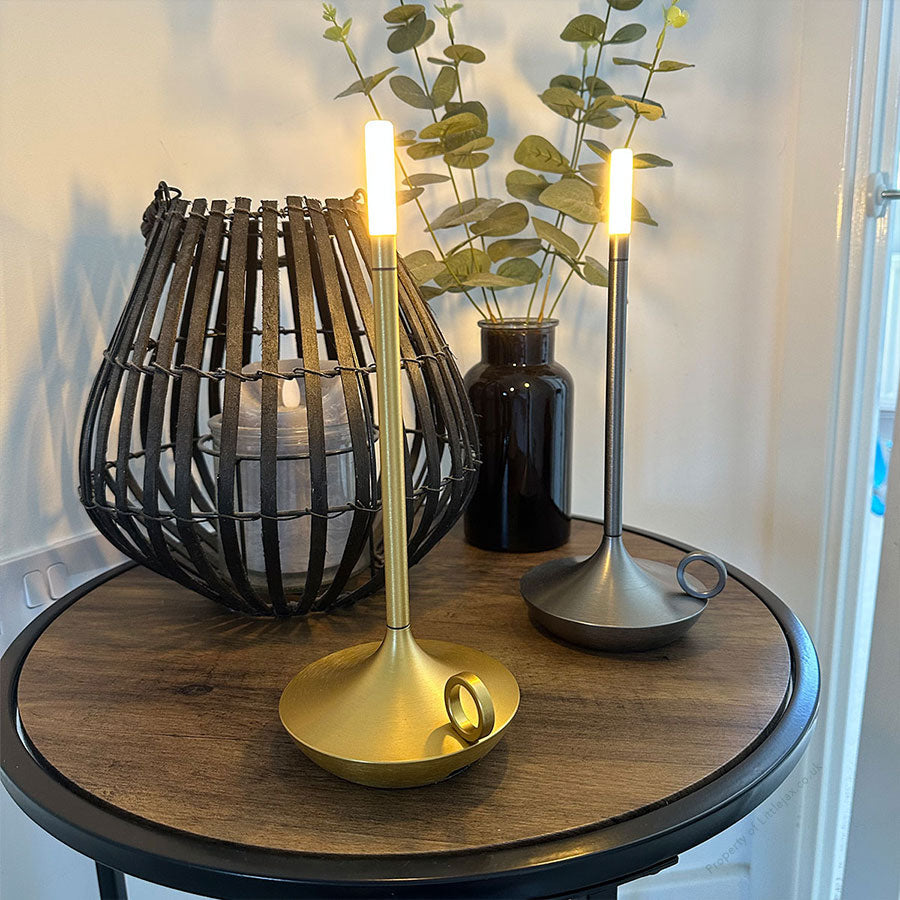 Retro - Aluminum Wireless Candlelight Lamp