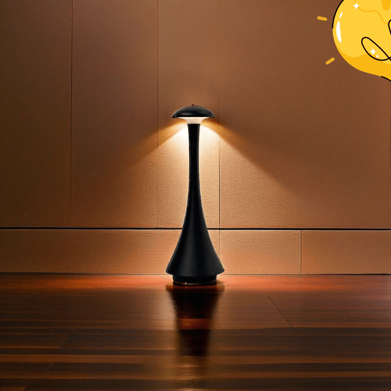 Capella Black – Modern Rechargeable Lamp