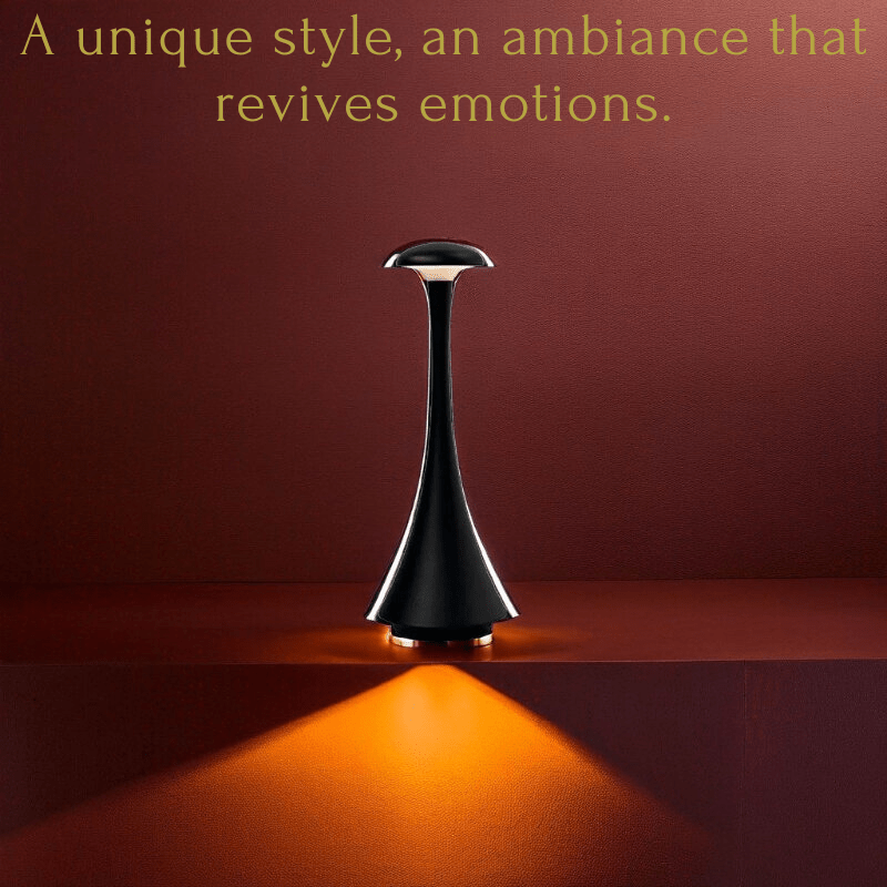 Capella Black – Modern Rechargeable Lamp