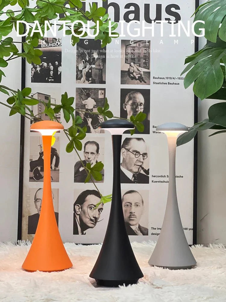 Capella Black – Modern Rechargeable Lamp