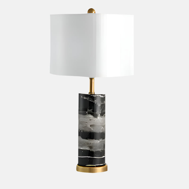 MarbleLuxe - Table Lamp with Marble Base